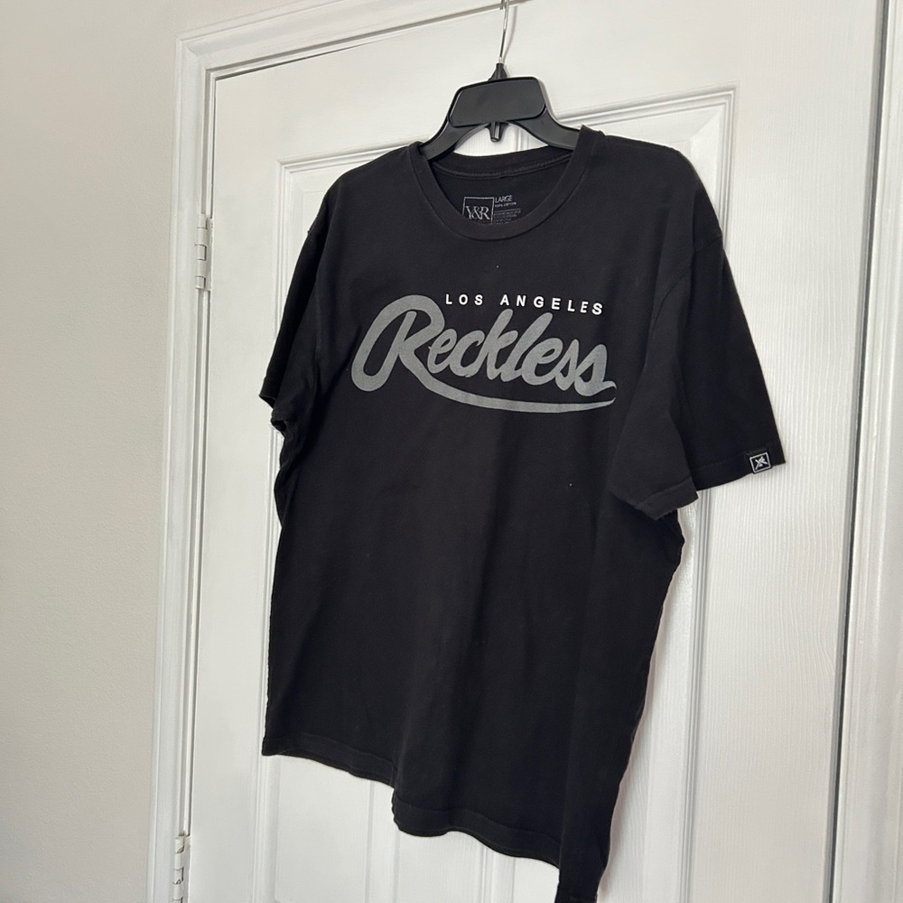 Black and Gray Short Sleeve Tees